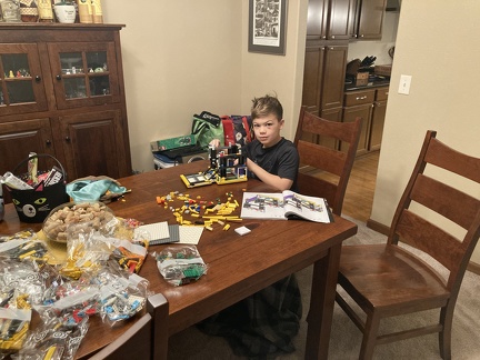 Building Lego Set from Grandma1